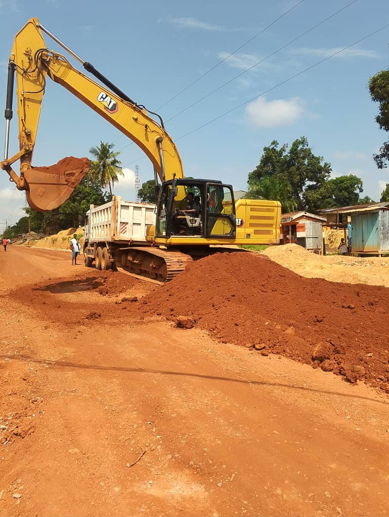 Construction site work in July 2026